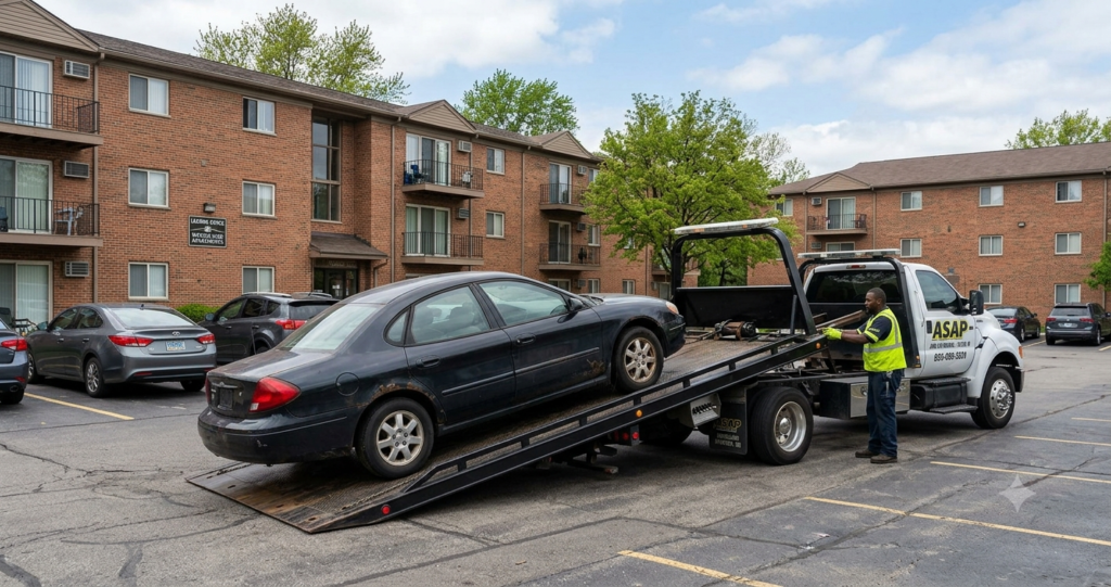 How to Remove a Junk Car from an Apartment Complex in Taylor, MI