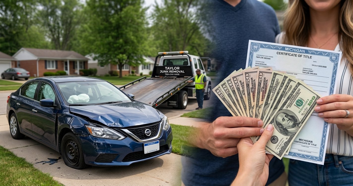 Sell my damaged wrecked car in Taylor MI without repairs